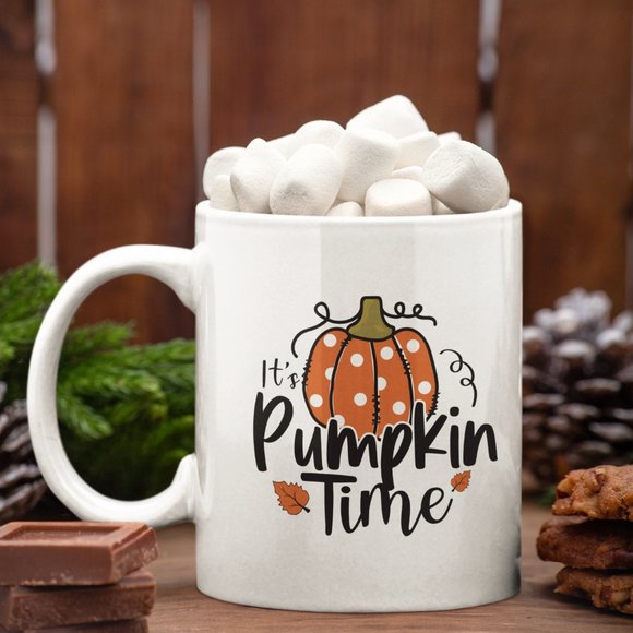 PUMPKIN TIME 12 OZ MUG - Picture 1 of 5